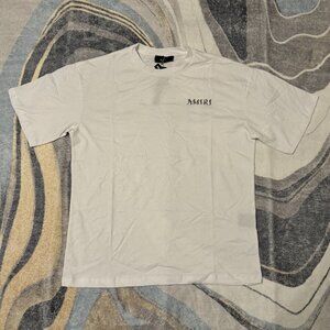 Amiri MA Baroque Logo White Tee Mens Size Large